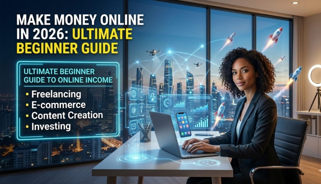 Make Money Online in 2026: Ultimate Beginner Guide to Online&nbsp;Income