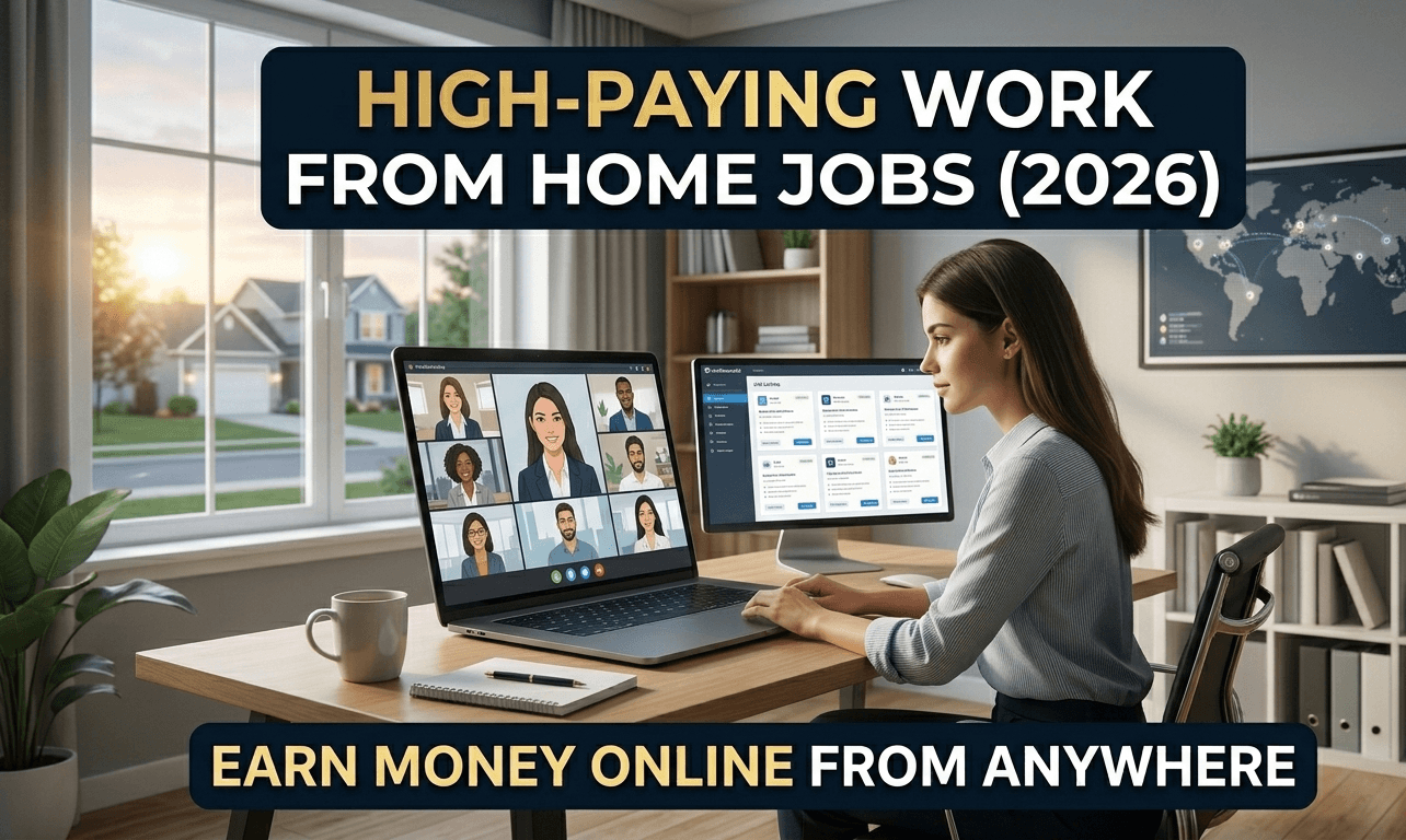 High-Paying Work From Home Jobs in 2026: Earn Money Online From Anywhere